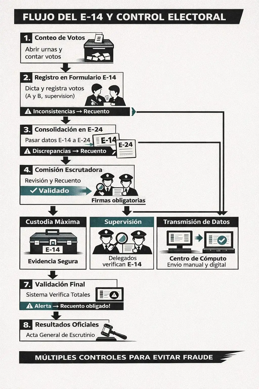 Procedimiento E14 paso a paso